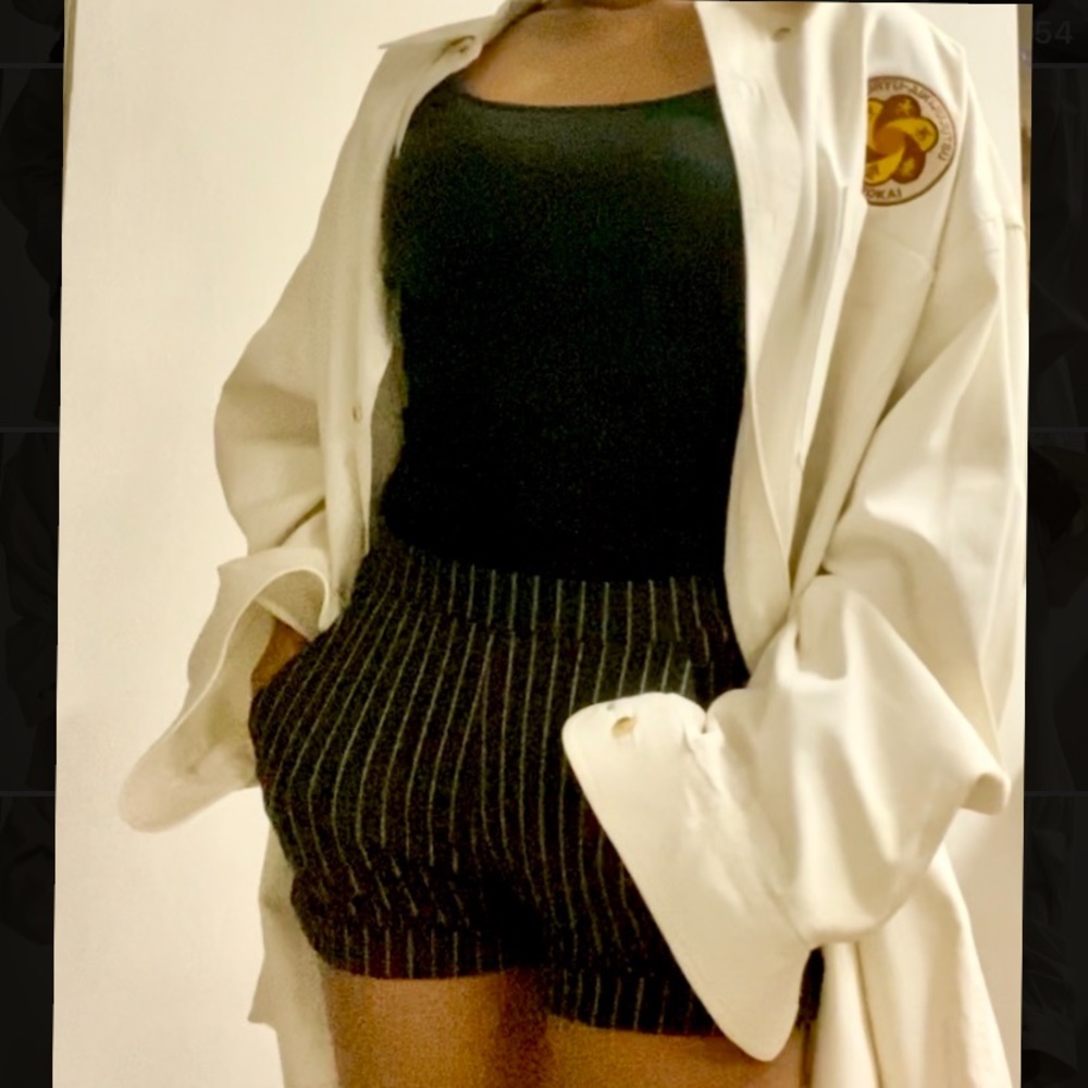 White oversized Levi jacket
